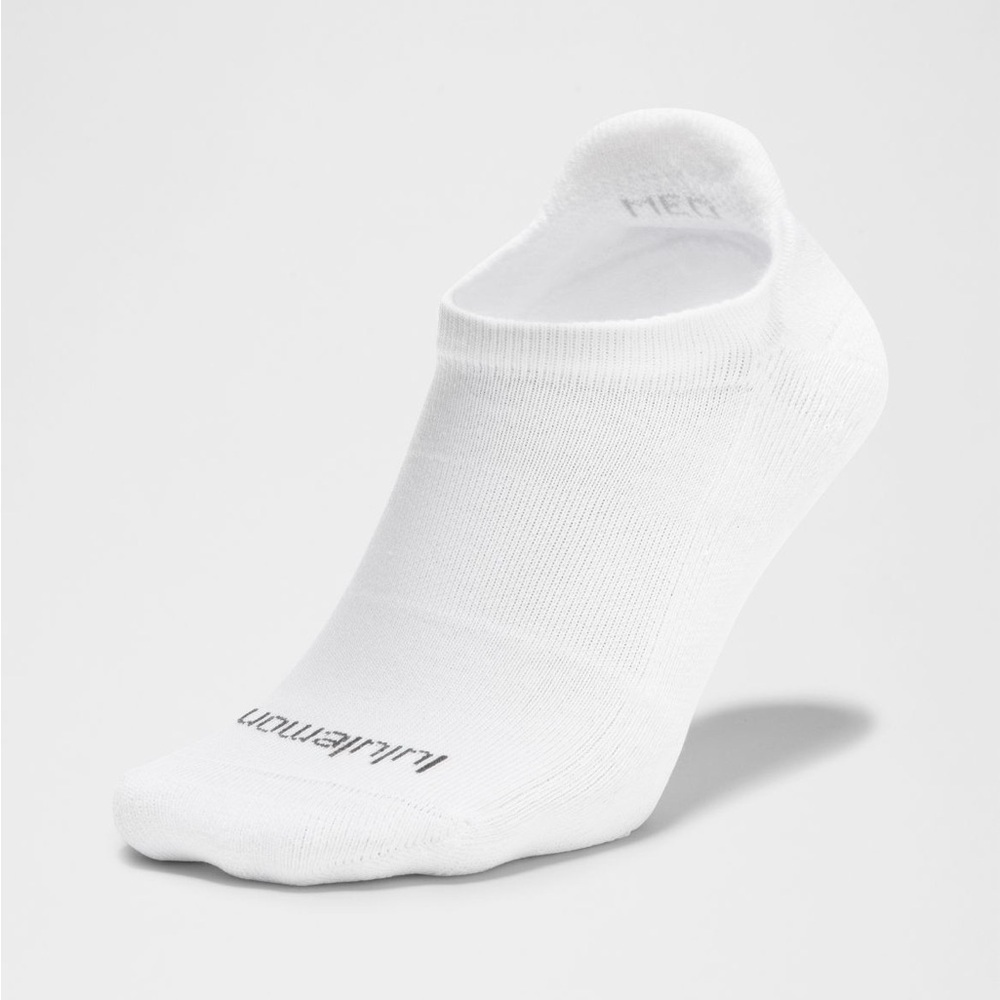 Lululemon Womens Daily‎ Stride Comfort No-Show Sock*3 Pack Medium-WHITE